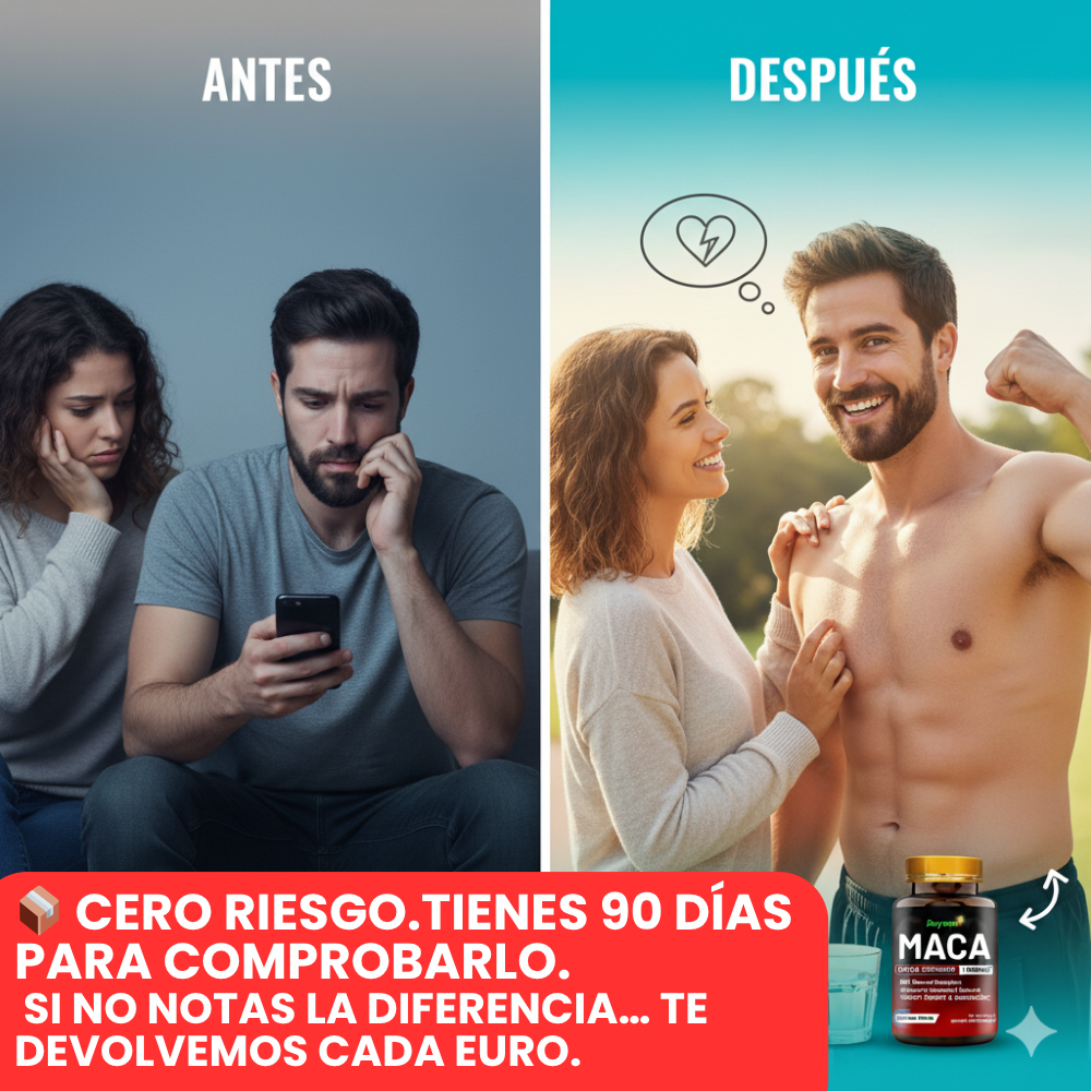 🌿 Oferta 2 × 1 Hoy — Maca Andina Extra Strength™: La Alternativa Natural al Viagra (1 Frasco = 1 Mes Completo)