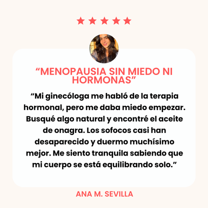 🌿 Oferta 2 × 1 Hoy — Aceite de Onagra Premium™: La Alternativa Natural para la Menopausia (1 Frasco = 1 Mes Completo)