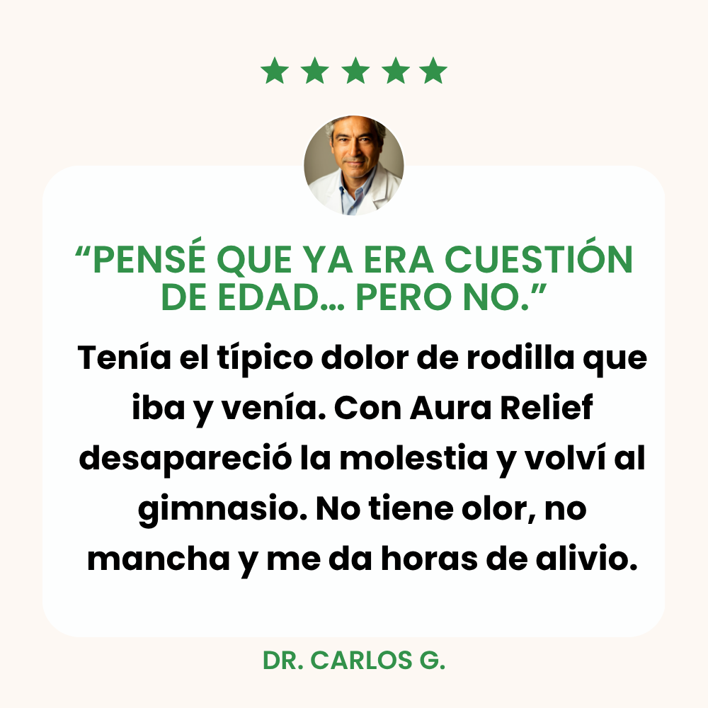 AURA RELIEF™ – PARCHES NATURALES PARA EL DOLOR DE RODILLA (OFERTA 2×1)