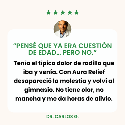 AURA RELIEF™ – PARCHES NATURALES PARA EL DOLOR DE RODILLA (OFERTA 2×1)